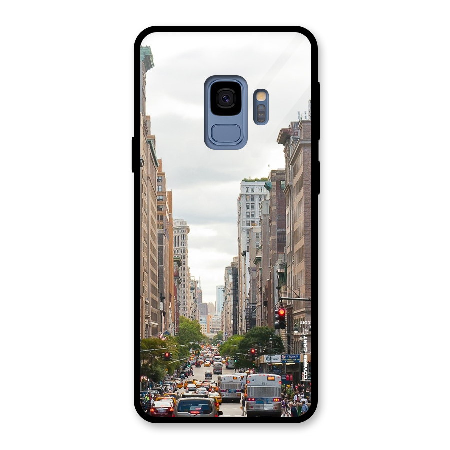 City Street View Glass Back Case for Galaxy S9