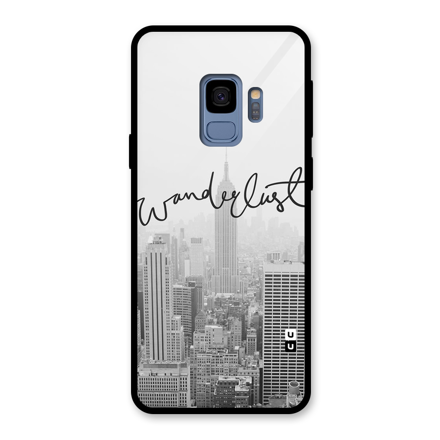 City Wanderlust Monochrome Glass Back Case for Galaxy S9