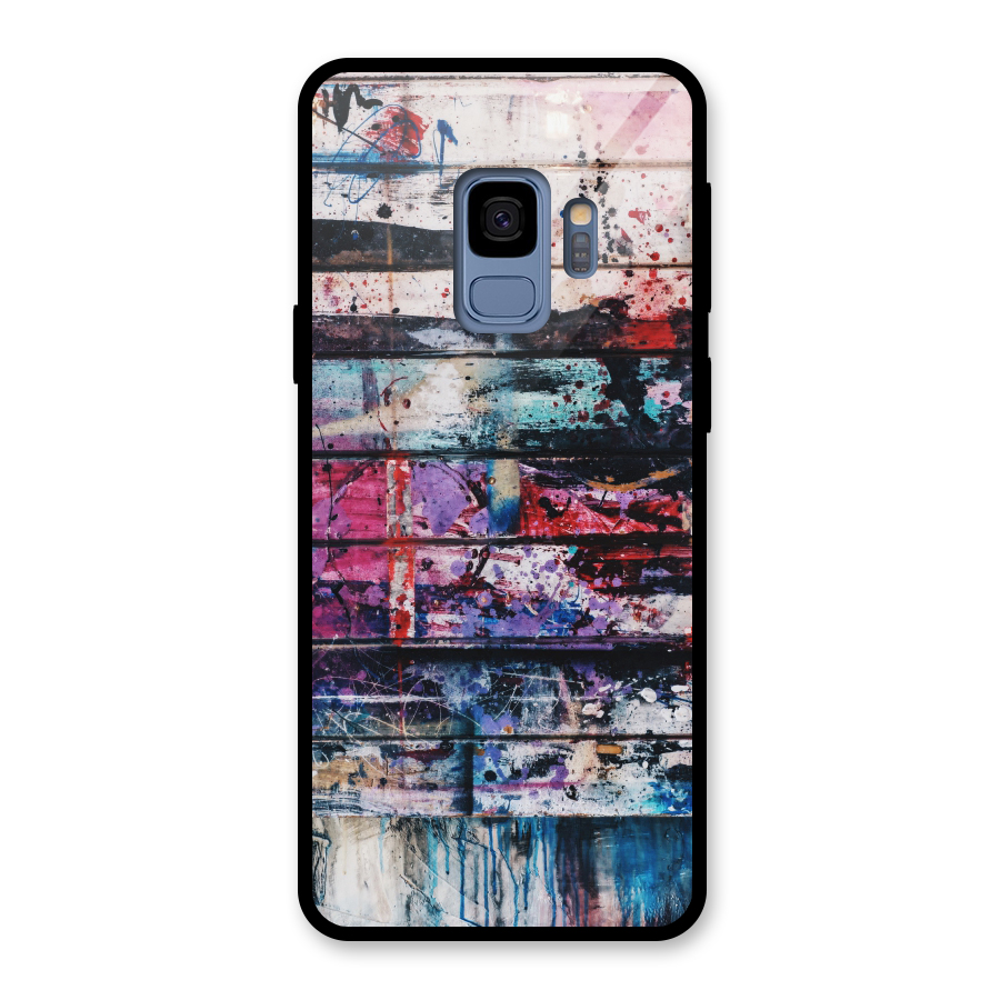 Classic Art Splash Glass Back Case for Galaxy S9