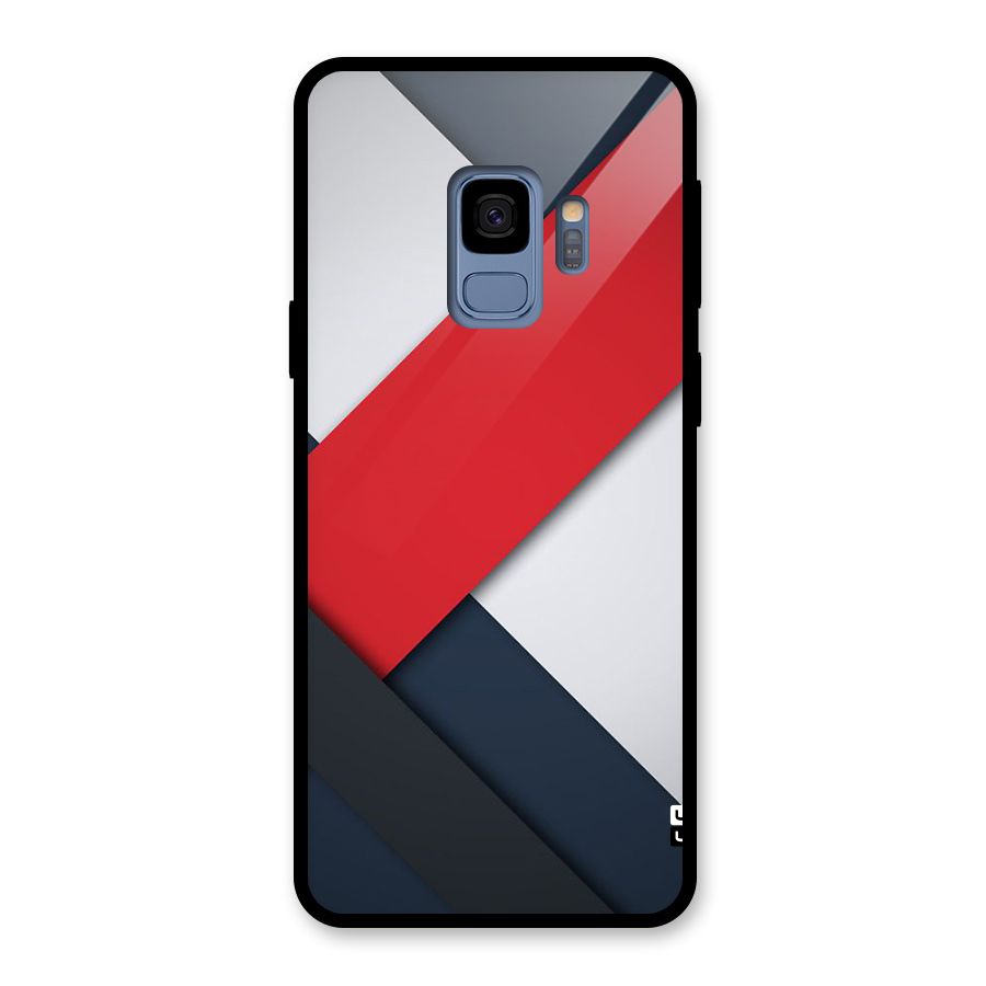 Classic Bold Glass Back Case for Galaxy S9