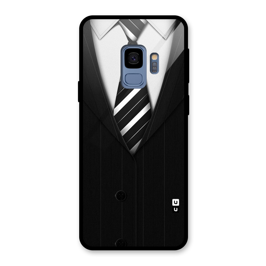 Classic Ready Suit Glass Back Case for Galaxy S9
