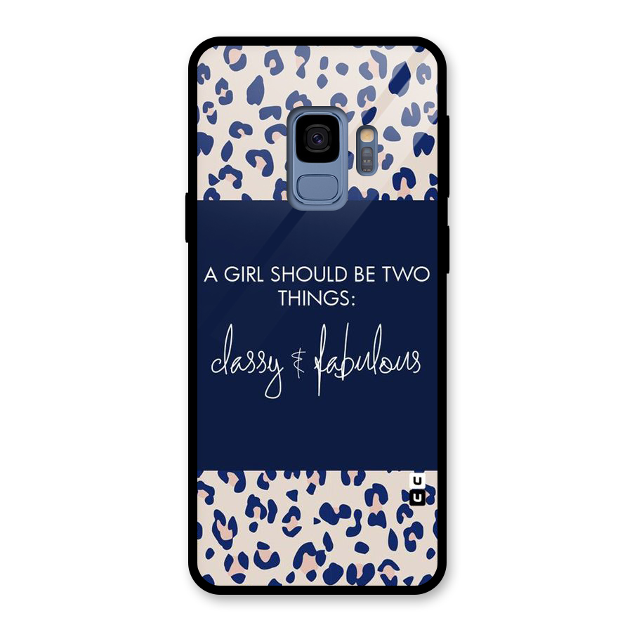 Classy and Fabulous Glass Back Case for Galaxy S9