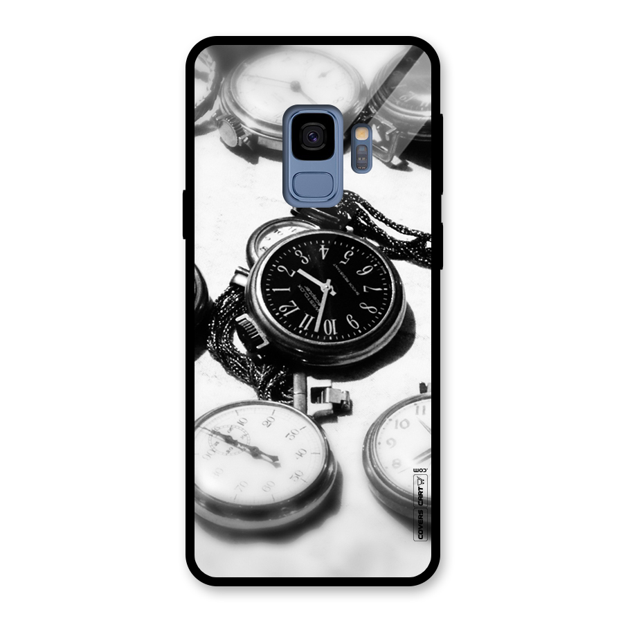 Clock Collection Glass Back Case for Galaxy S9