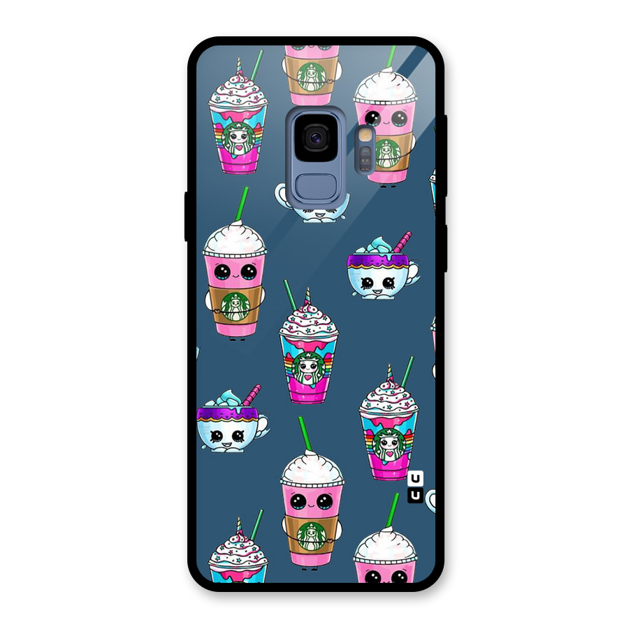Coffee Mugs Glass Back Case for Galaxy S9