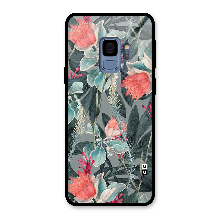 Colored Petals Glass Back Case for Galaxy S9