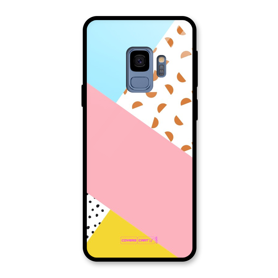 Colorful Abstract Glass Back Case for Galaxy S9