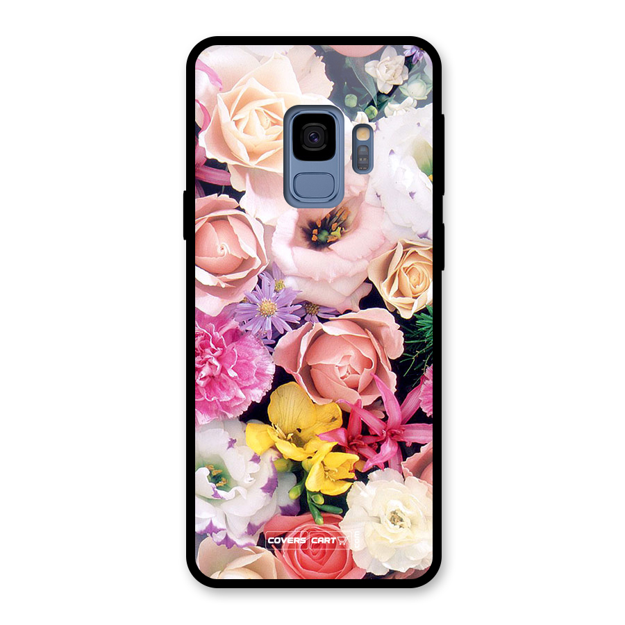 Colorful Roses Glass Back Case for Galaxy S9