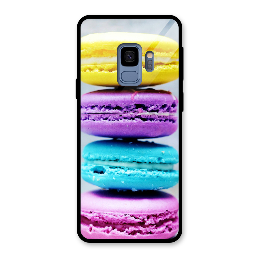 Colourful Whoopie Pies Glass Back Case for Galaxy S9