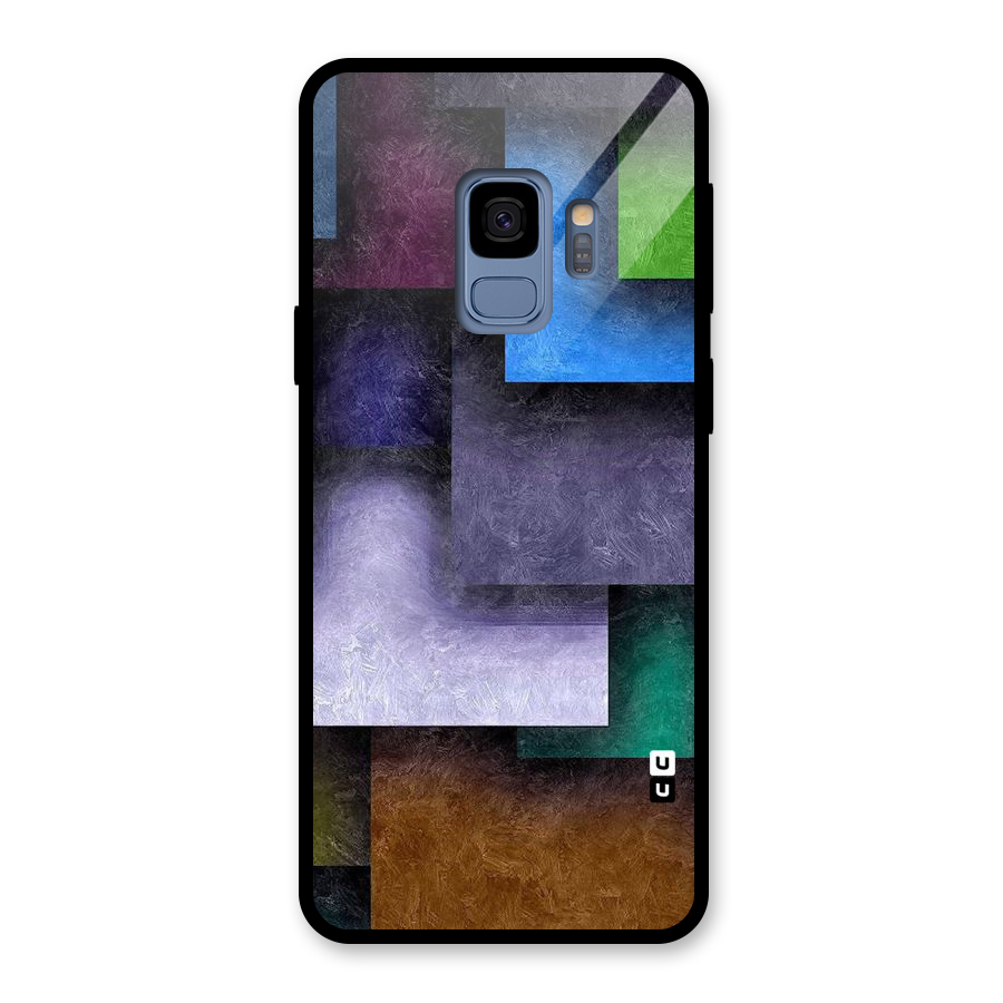 Concrete Squares Glass Back Case for Galaxy S9