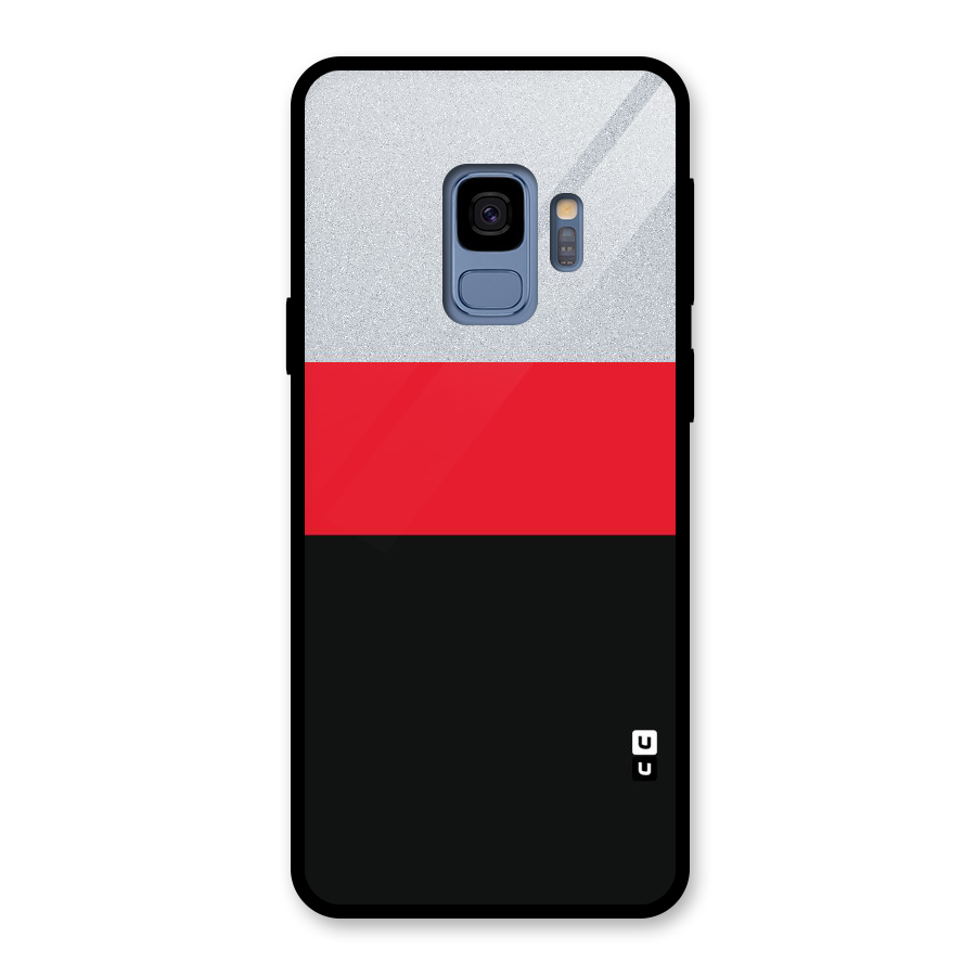Cool Melange Stripe Glass Back Case for Galaxy S9