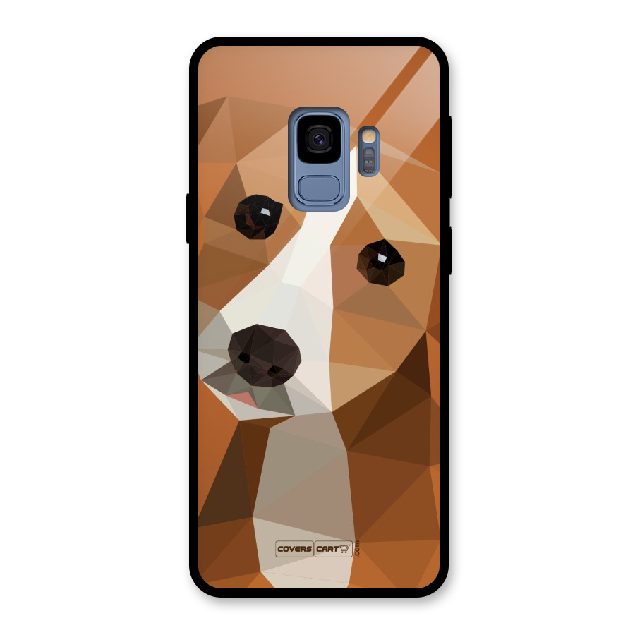 Cute Dog Glass Back Case for Galaxy S9