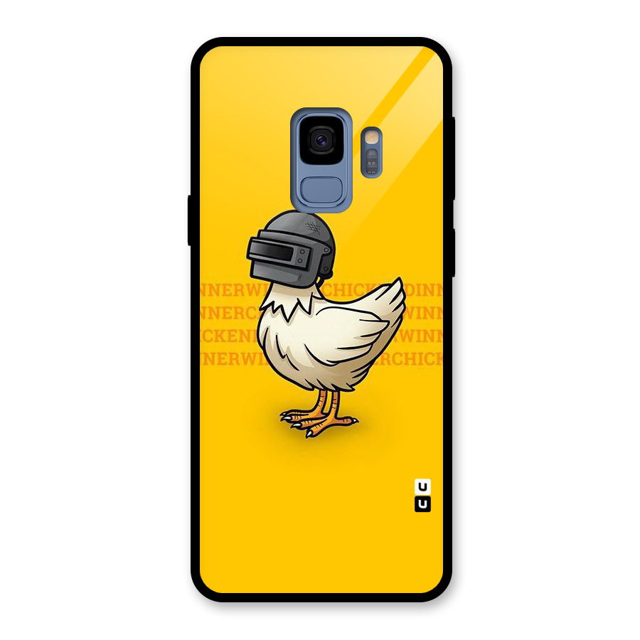 Cute Mask Glass Back Case for Galaxy S9