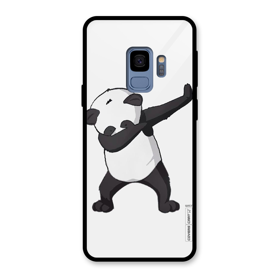 Dab Panda Shoot Glass Back Case for Galaxy S9