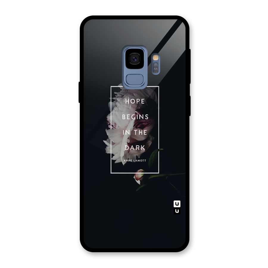 Dark Hope Glass Back Case for Galaxy S9