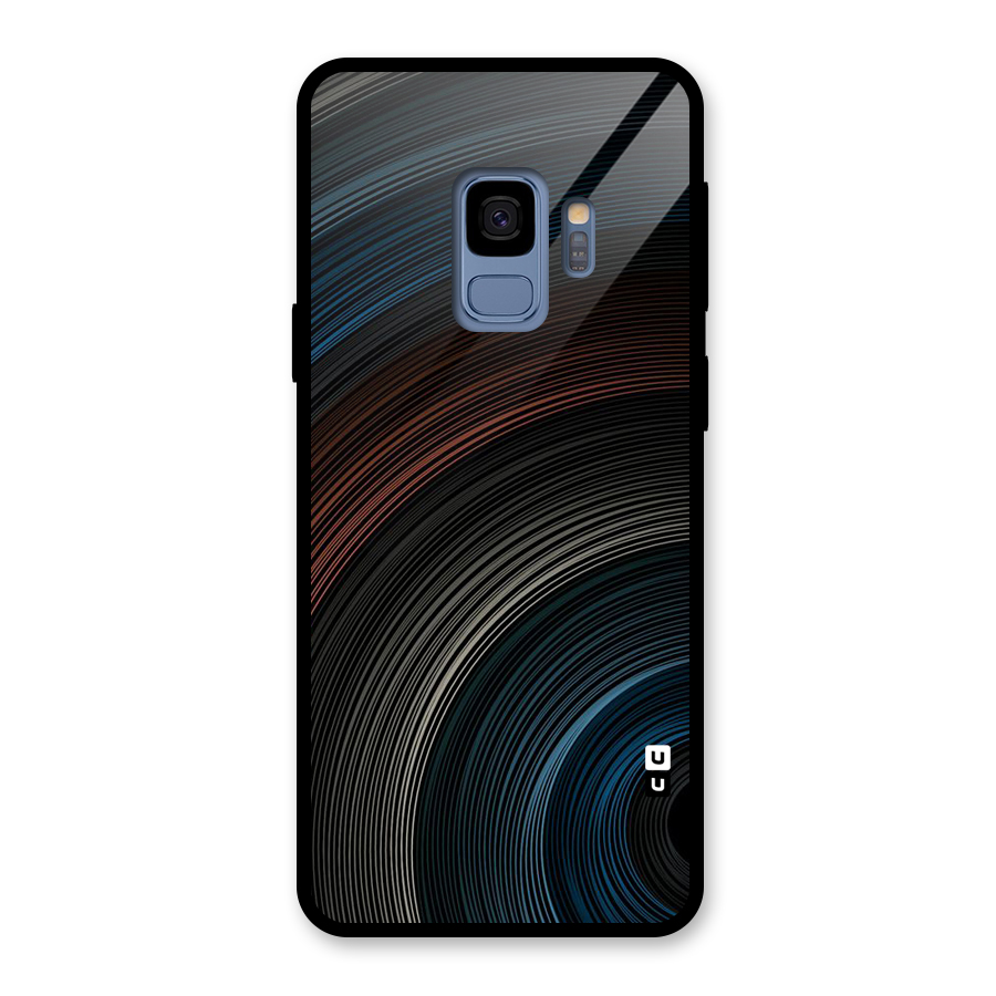 Dark Shade Swirls Glass Back Case for Galaxy S9