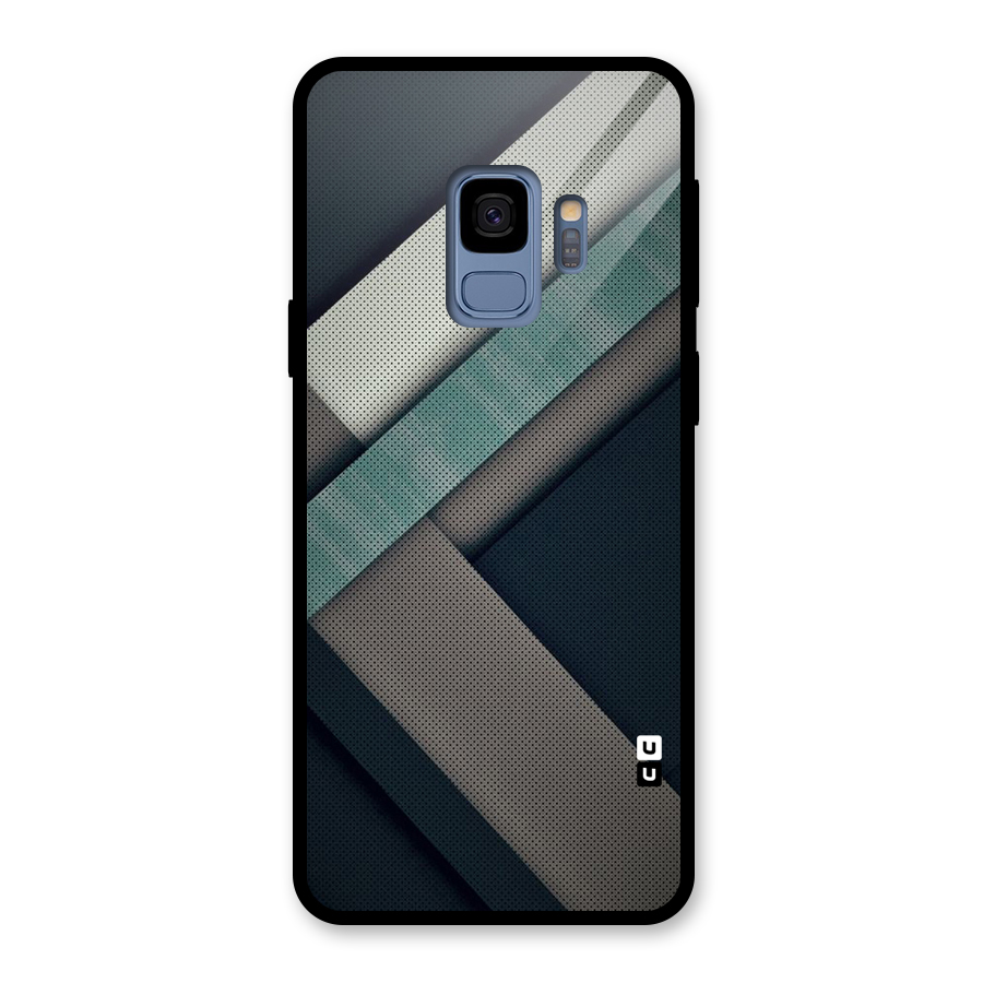 Dark Stripes Glass Back Case for Galaxy S9