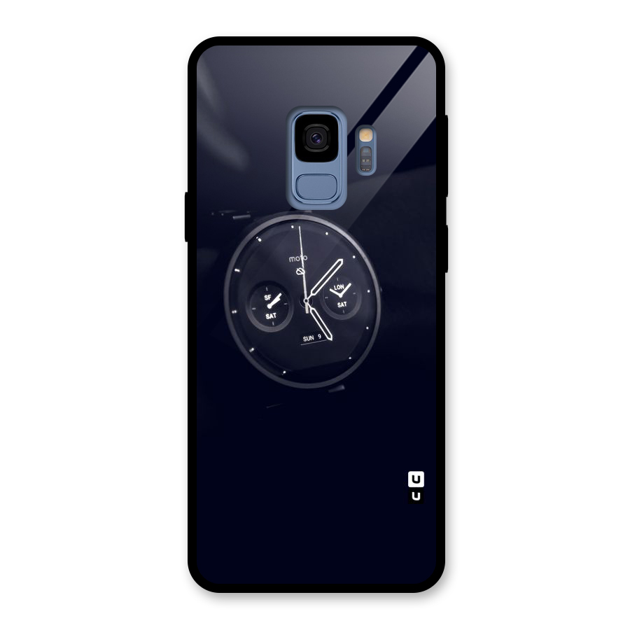 Dark Watch Glass Back Case for Galaxy S9