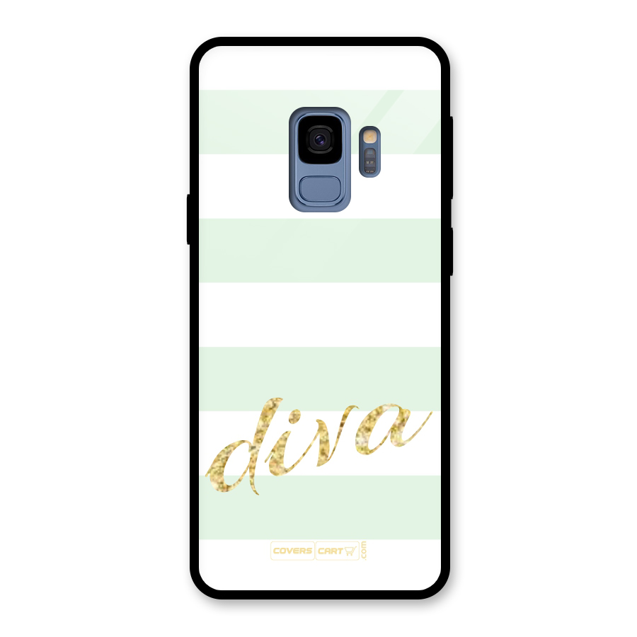 Diva Glass Back Case for Galaxy S9