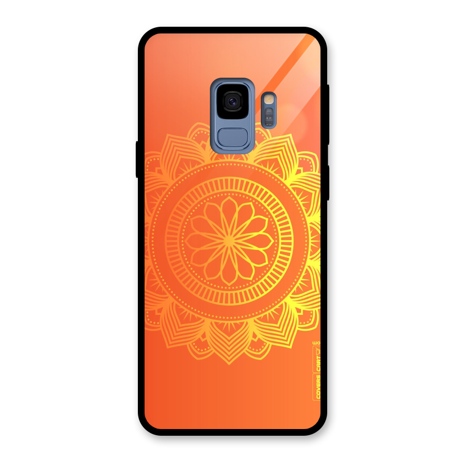 Diwali Rangoli Glass Back Case for Galaxy S9