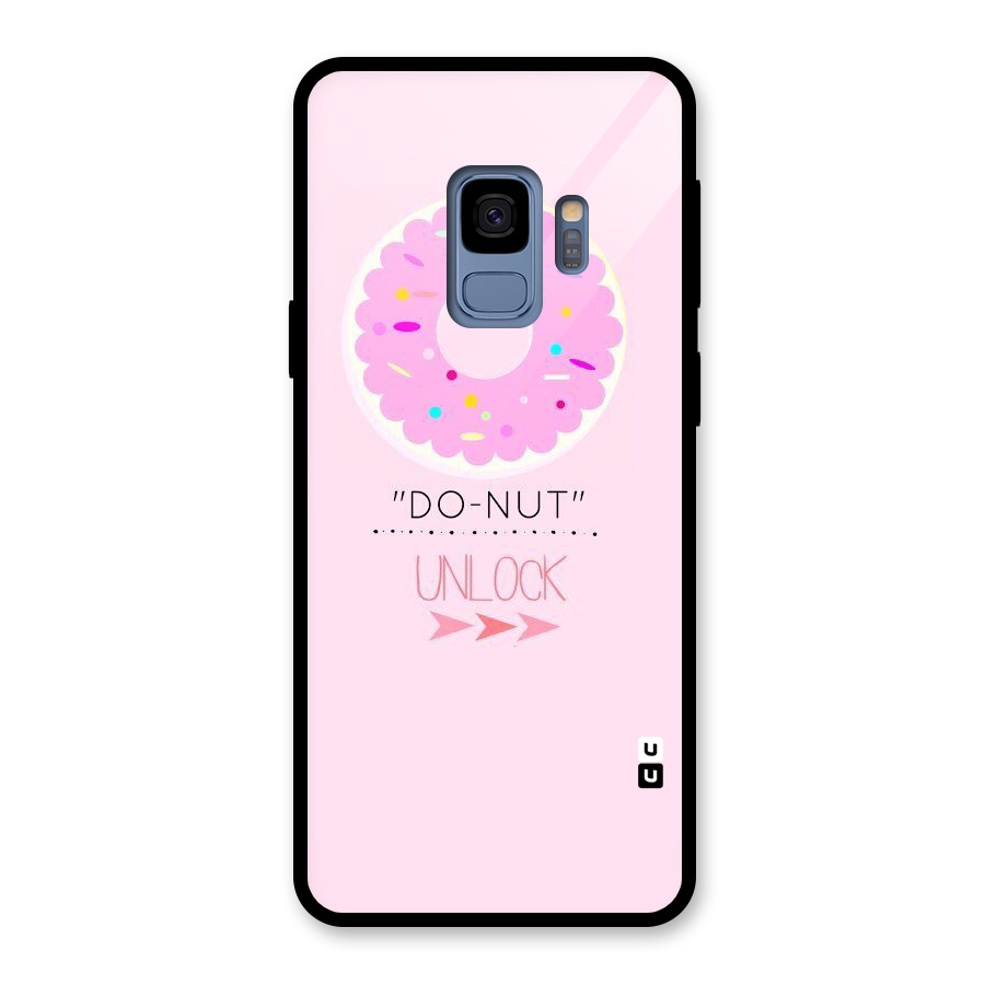 Do-Nut Unlock Glass Back Case for Galaxy S9