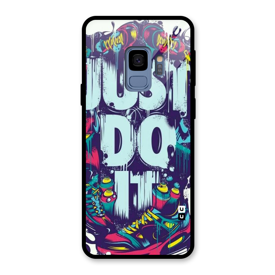 Do It Abstract Glass Back Case for Galaxy S9