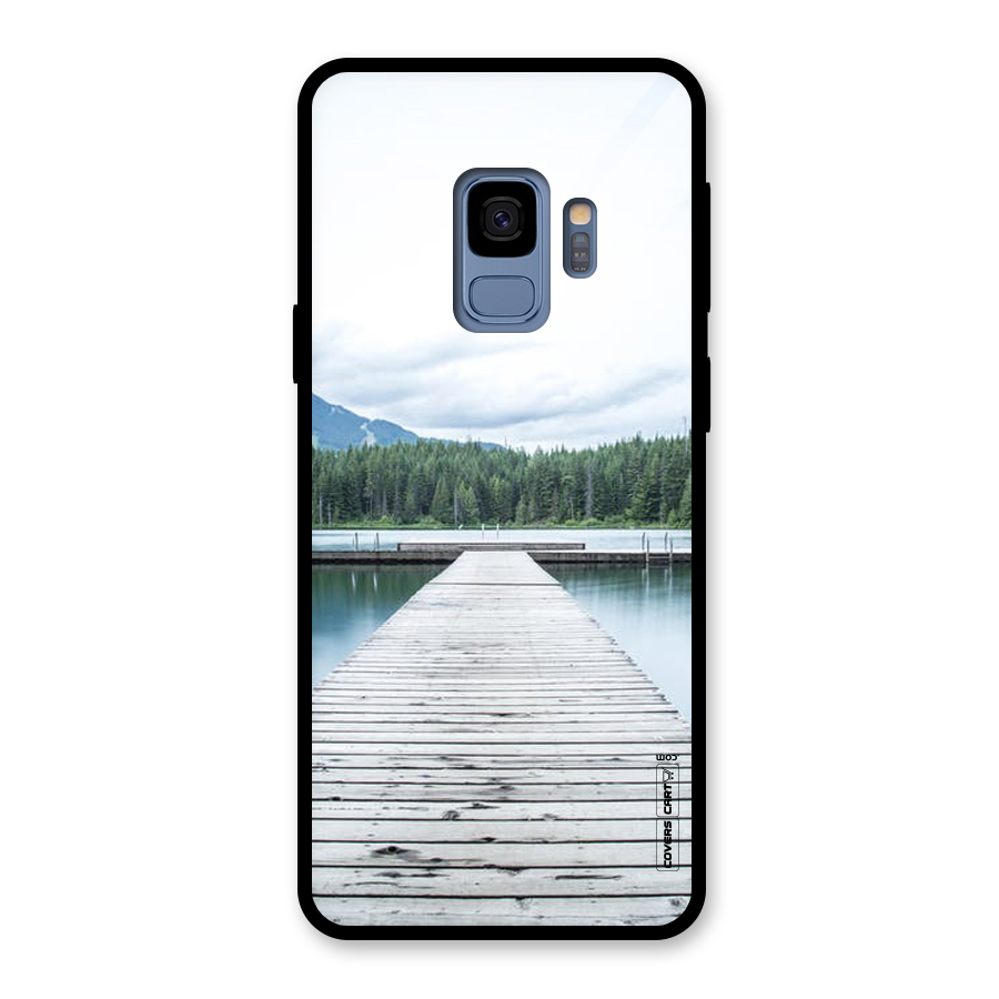 Dock River Glass Back Case for Galaxy S9