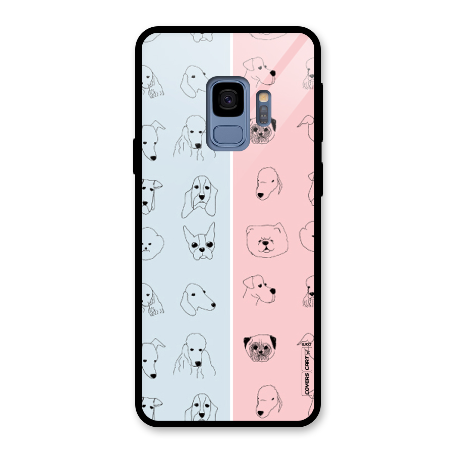 Dog Cat And Cow Glass Back Case for Galaxy S9