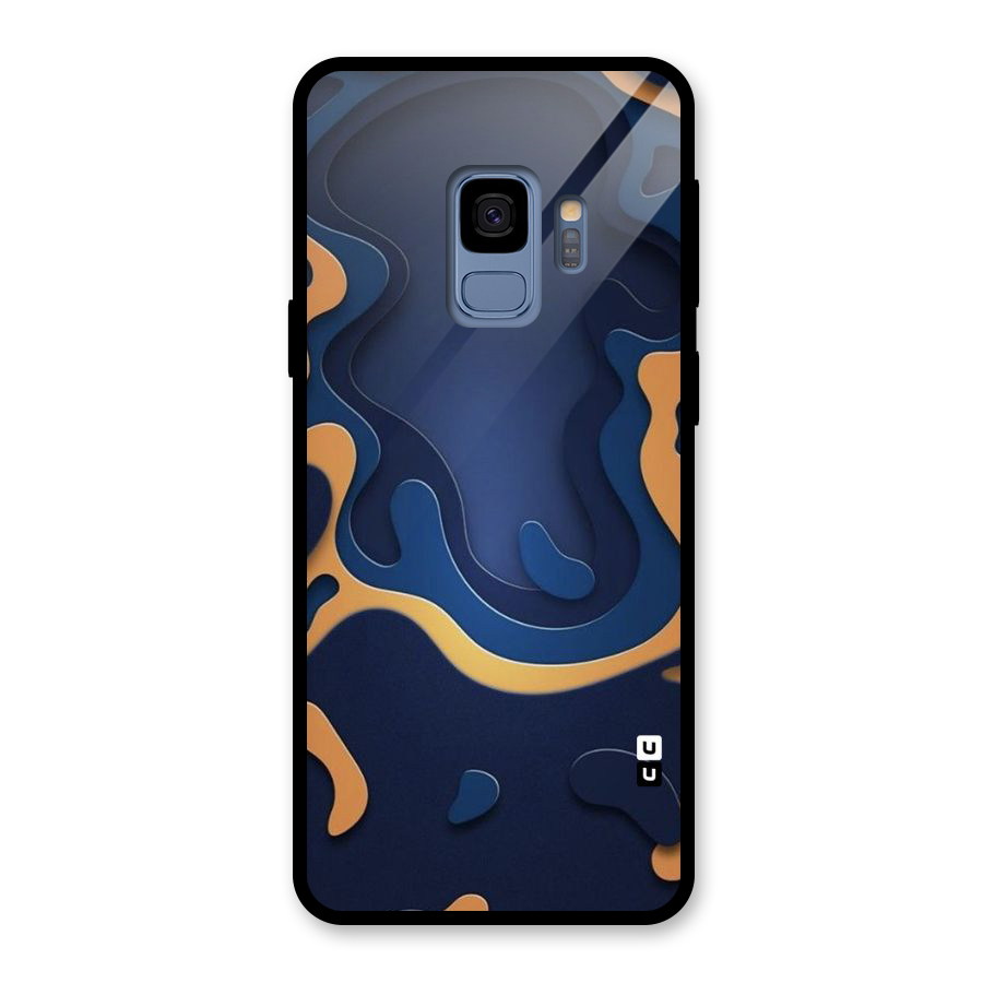 Drops Flow Glass Back Case for Galaxy S9