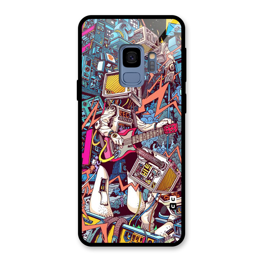 Electric Colors Glass Back Case for Galaxy S9