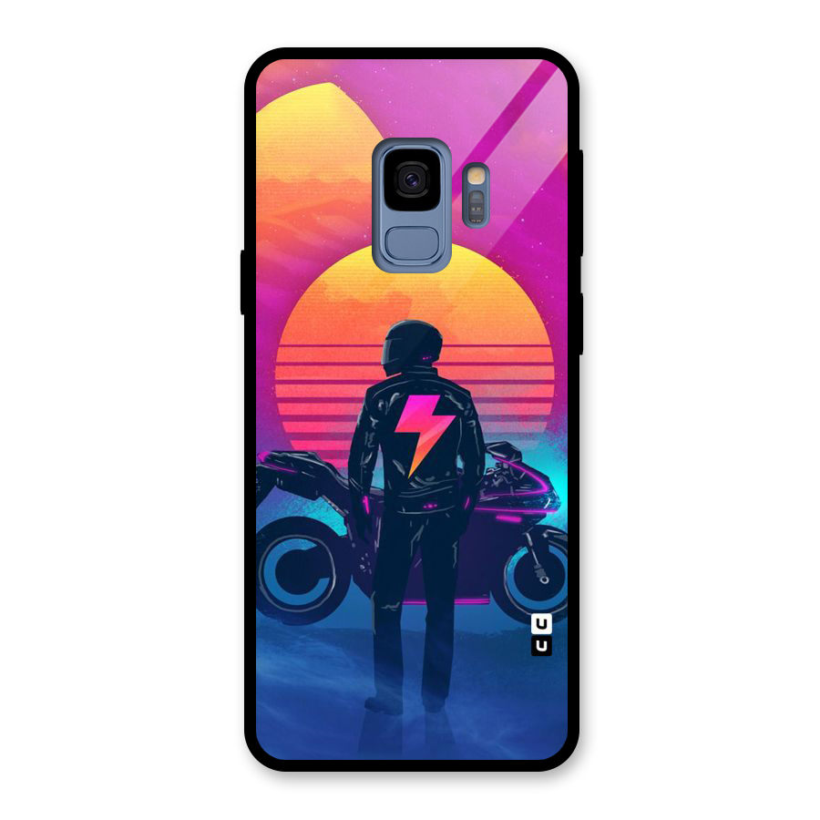 Electric Ride Glass Back Case for Galaxy S9