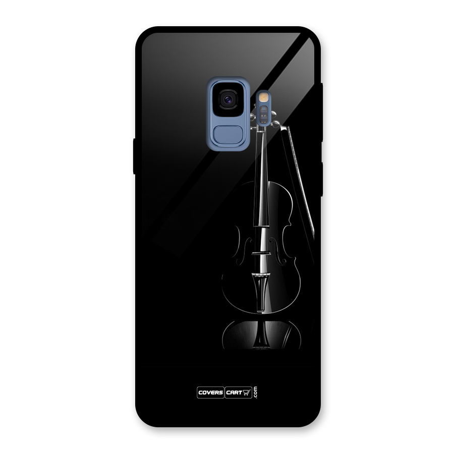 Elegant Violin Glass Back Case for Galaxy S9