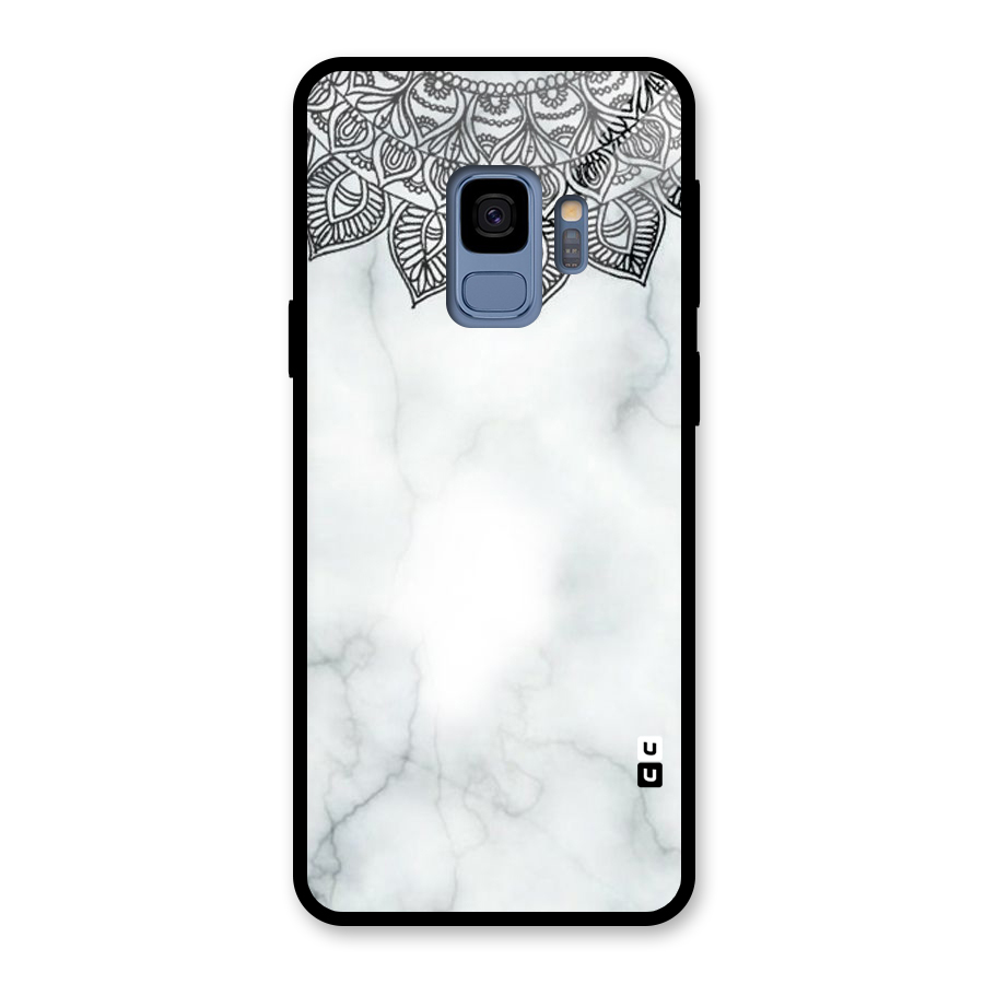 Exotic Marble Pattern Glass Back Case for Galaxy S9
