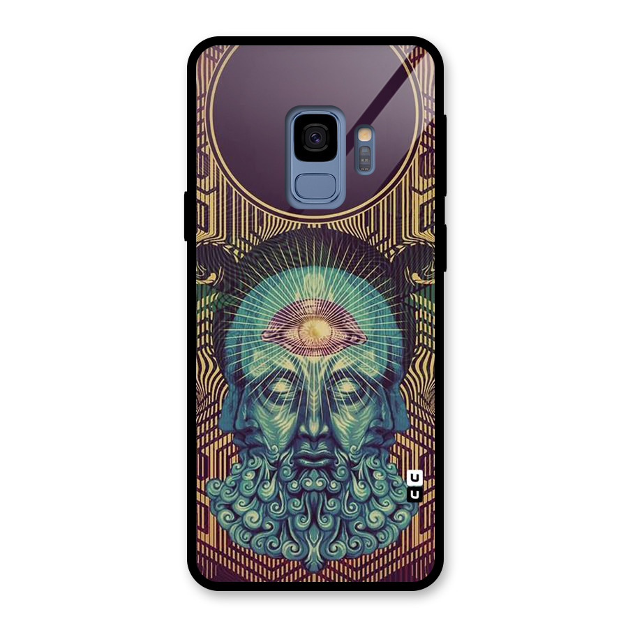 Eye Design Glass Back Case for Galaxy S9