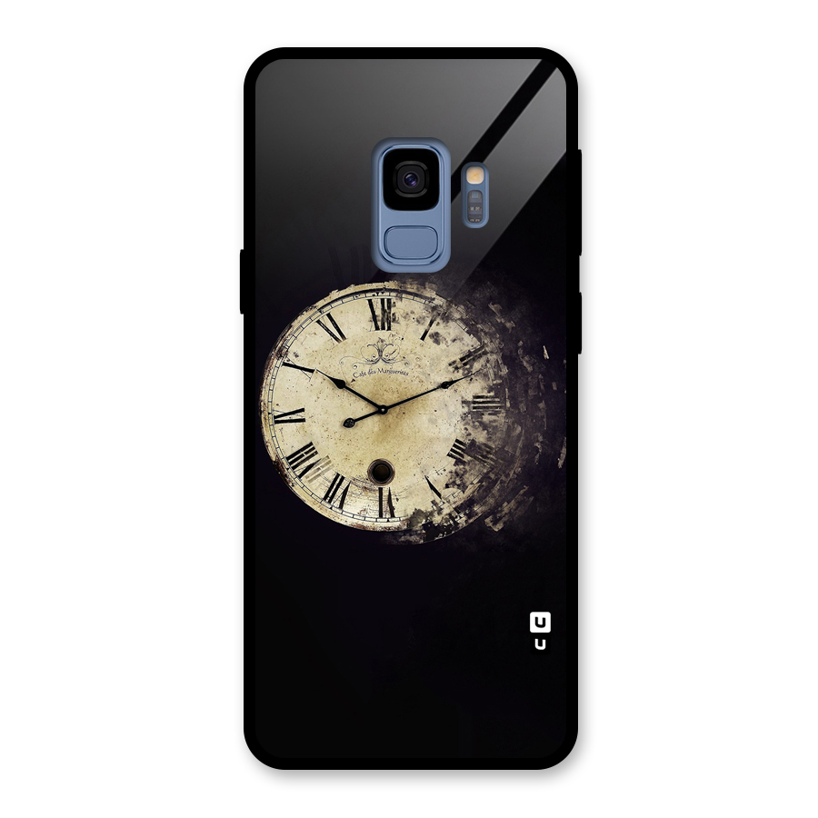 Fading Clock Glass Back Case for Galaxy S9