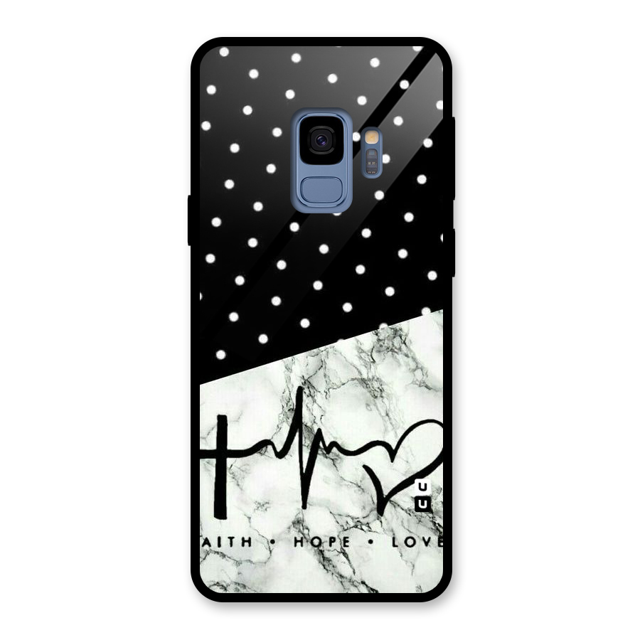 Faith Love Glass Back Case for Galaxy S9