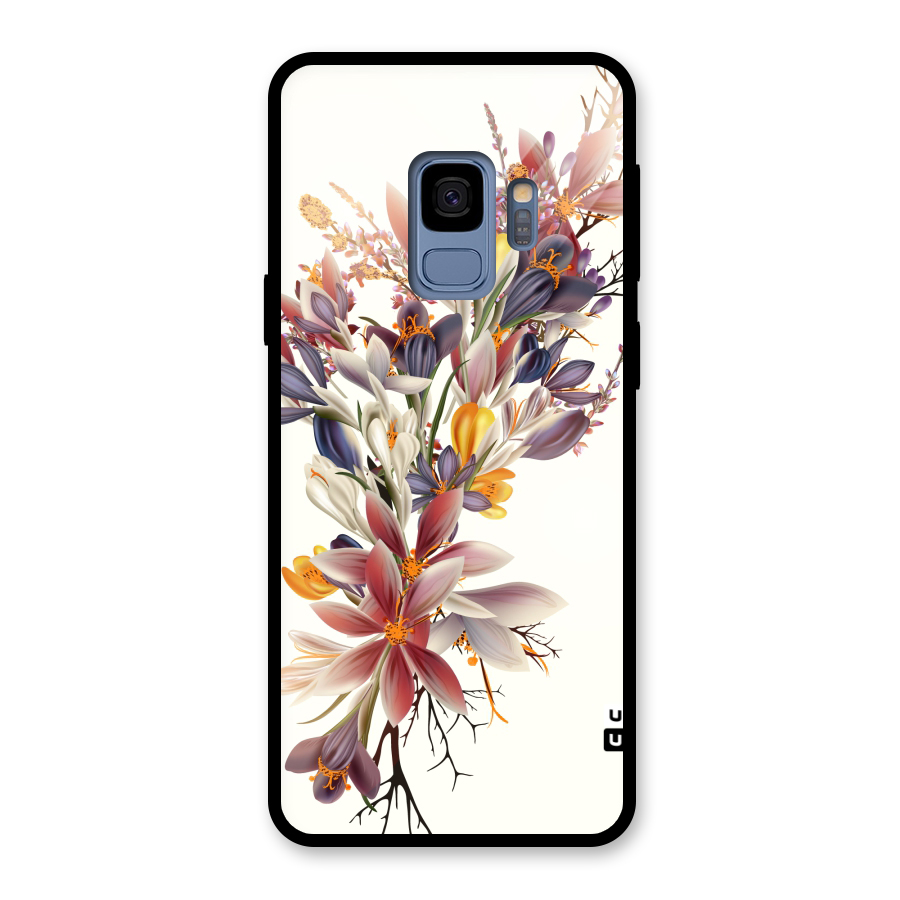 Floral Bouquet Glass Back Case for Galaxy S9
