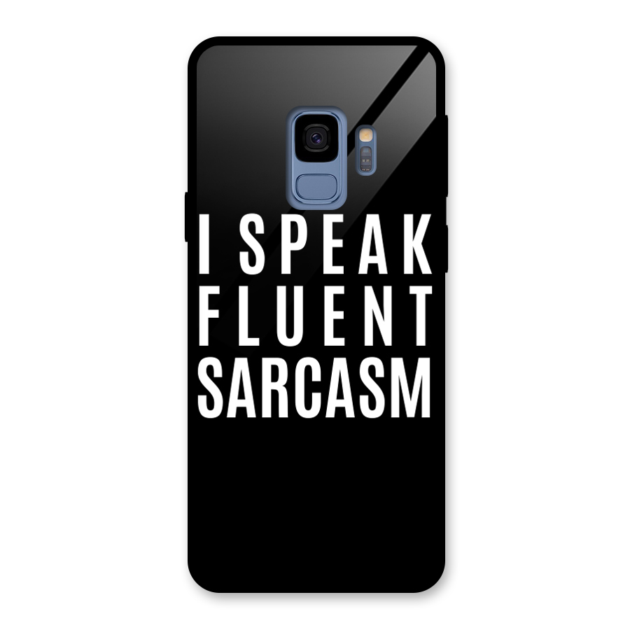 Fluent Sarcasm Glass Back Case for Galaxy S9