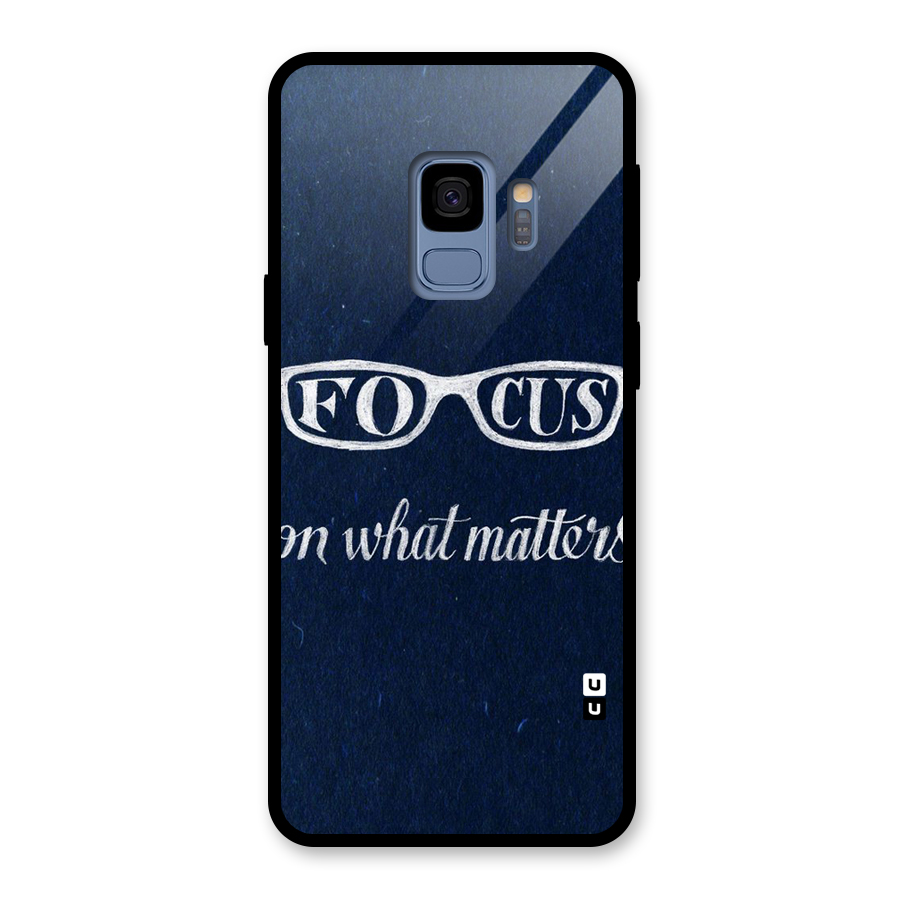Focus Matters Glass Back Case for Galaxy S9