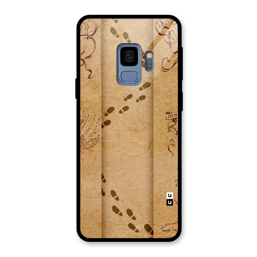 Footsteps Glass Back Case for Galaxy S9