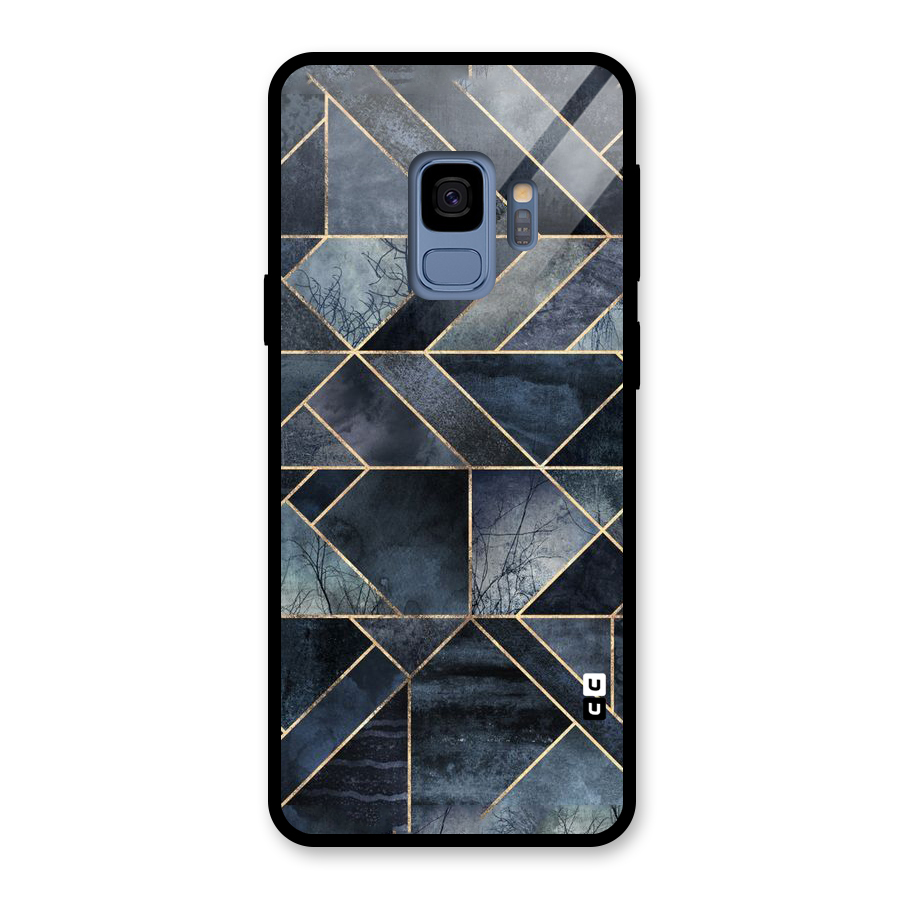 Forest Abstract Lines Glass Back Case for Galaxy S9