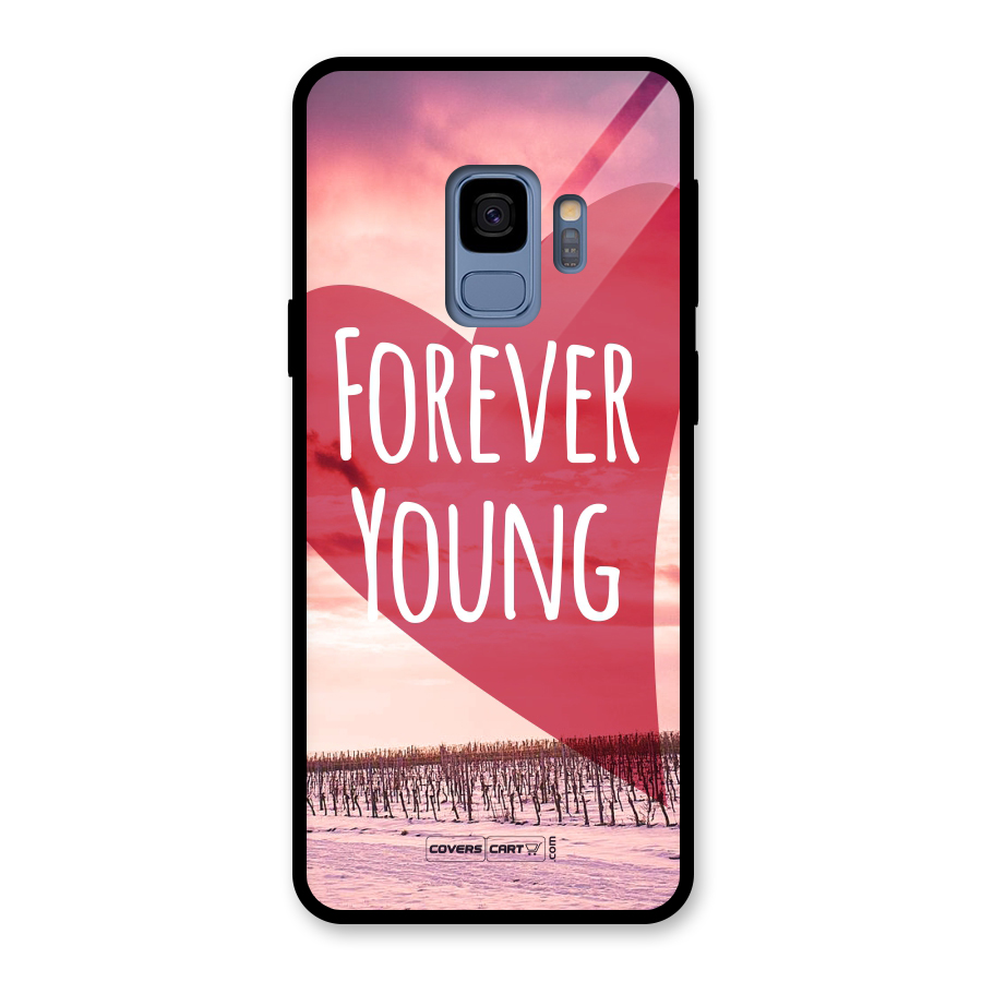 Forever Young Glass Back Case for Galaxy S9