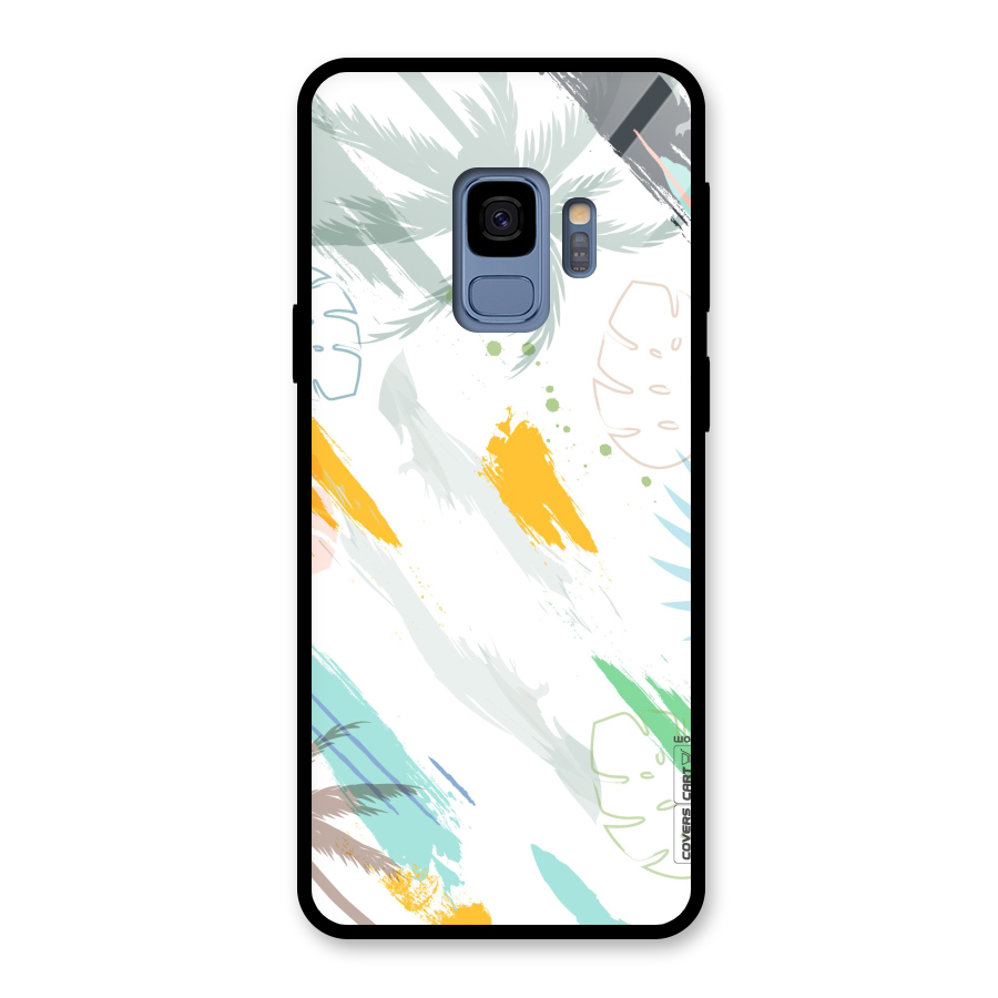 Fresh Colors Splash Glass Back Case for Galaxy S9