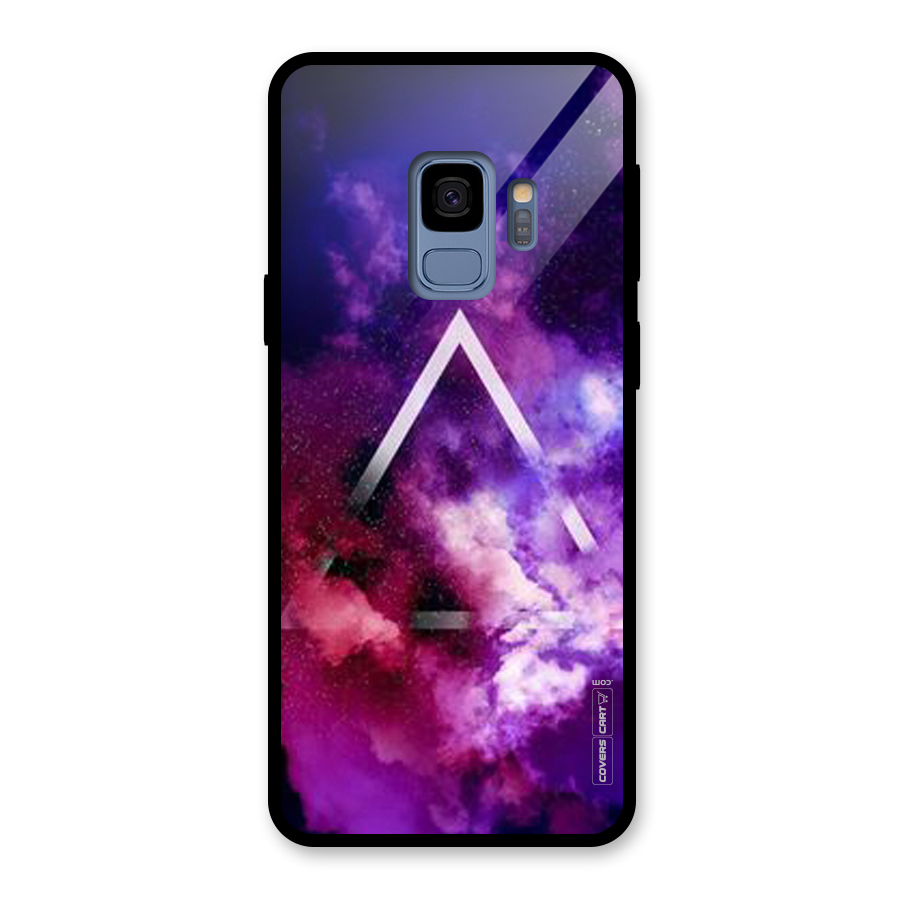 Galaxy Smoke Hues Glass Back Case for Galaxy S9