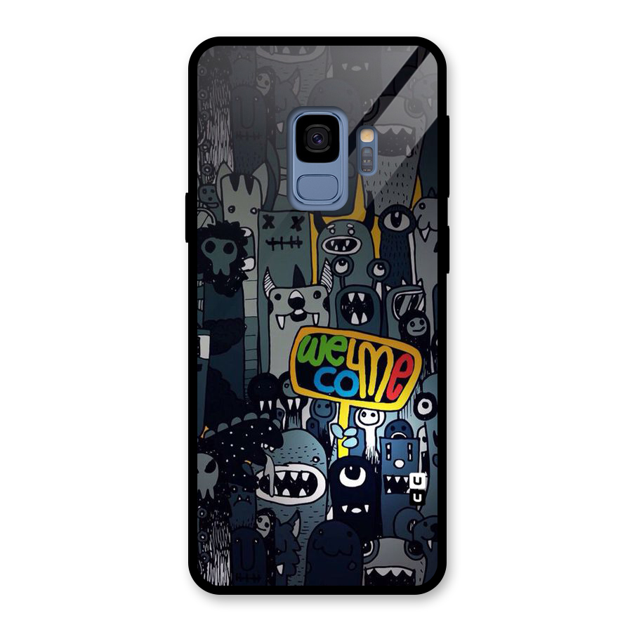 Ghost Welcome Glass Back Case for Galaxy S9