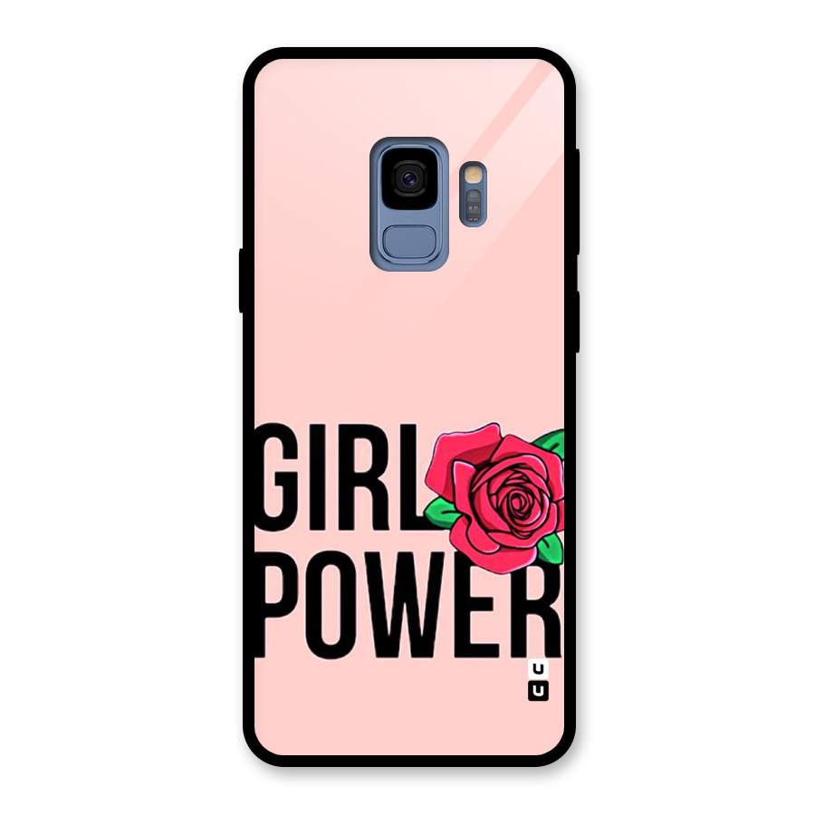 Girl Power Glass Back Case for Galaxy S9