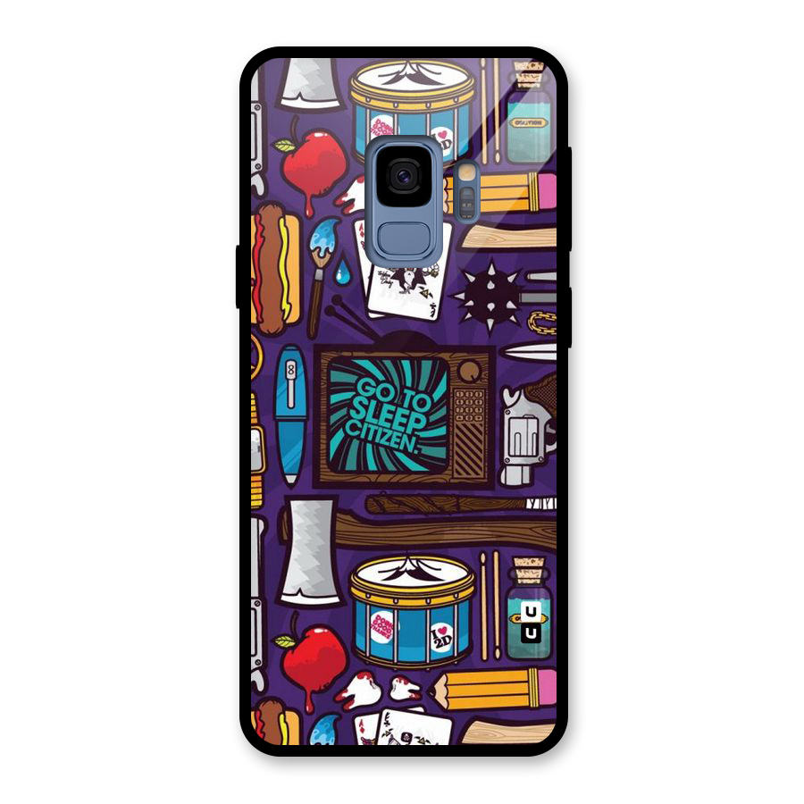 Go To Sleep Glass Back Case for Galaxy S9