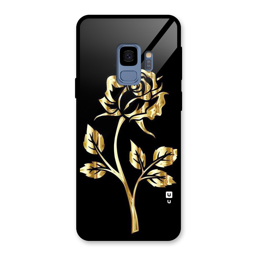 Gold Rose Glass Back Case for Galaxy S9
