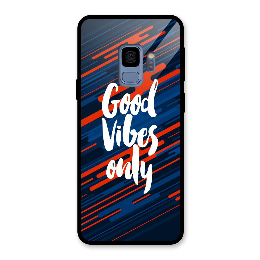 Good Vibes Only Glass Back Case for Galaxy S9