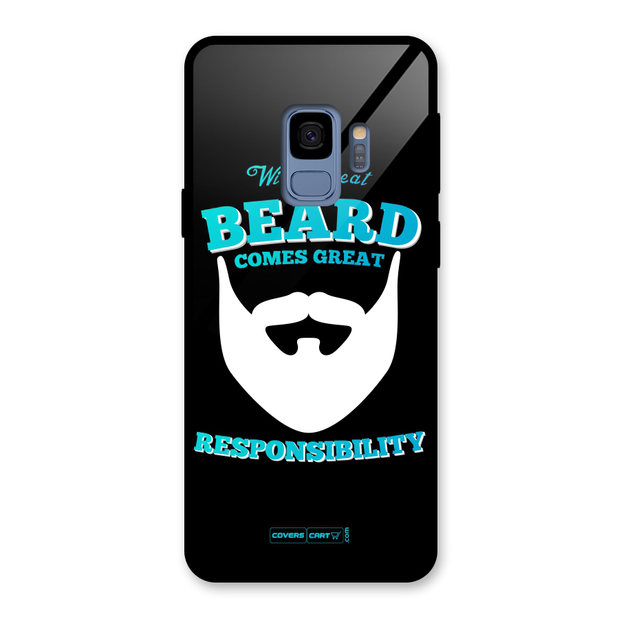 Great Beard Glass Back Case for Galaxy S9