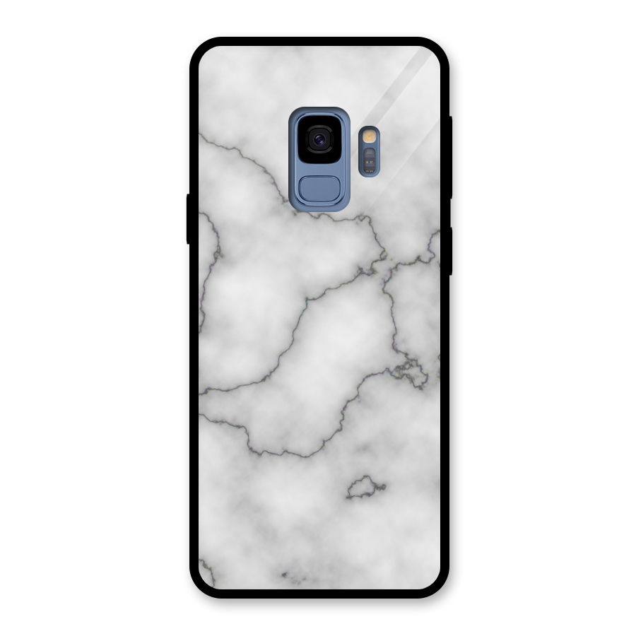 Grey Marble Glass Back Case for Galaxy S9